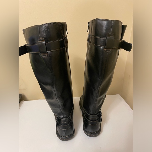 Women’s B.O.C Black Vegan Leather Tall Boots Size 6 - Picture 2 of 8